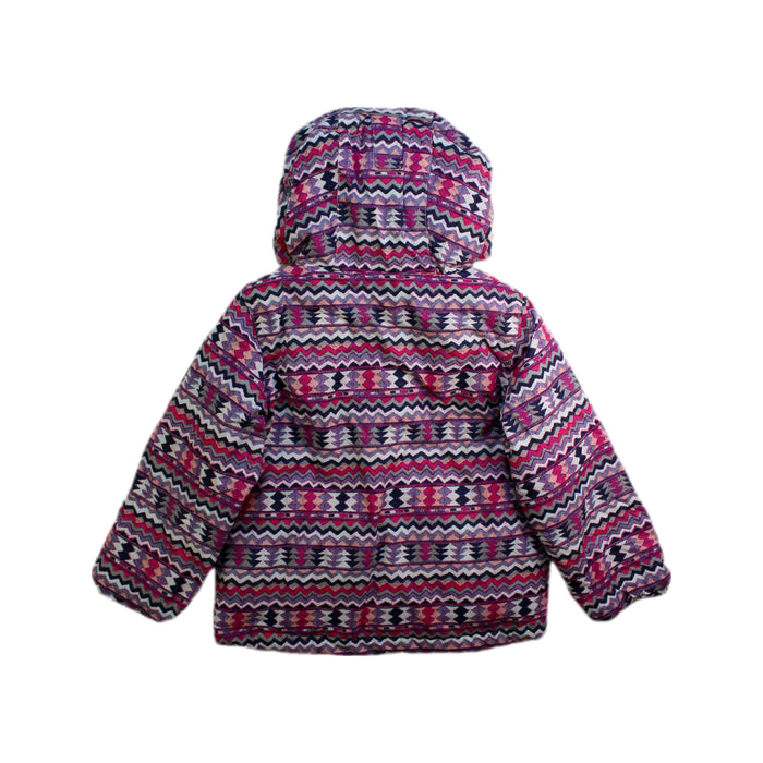 A Pink Ski Jackets from Columbia in size 3T for girl. (Back View)