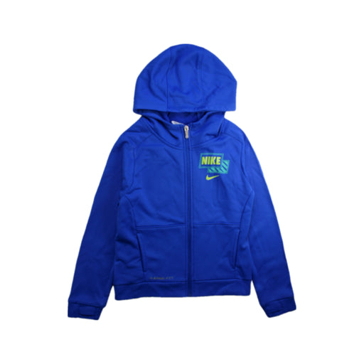 A Blue Hooded Sweatshirts from Nike in size 6T for boy. (Front View)