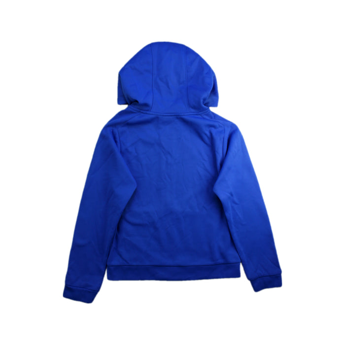 A Blue Hooded Sweatshirts from Nike in size 6T for boy. (Back View)