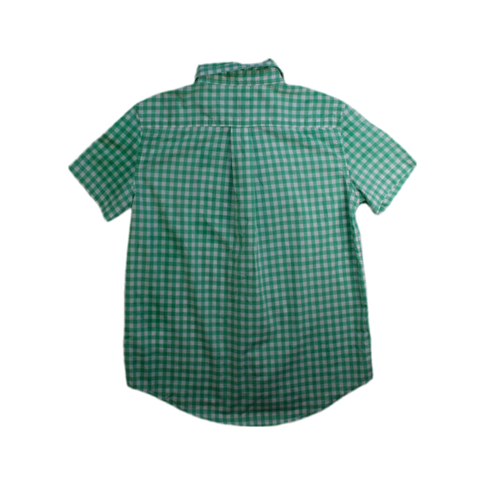 A Green Short Sleeve Shirts from Polo Ralph Lauren in size 7Y for boy. (Back View)