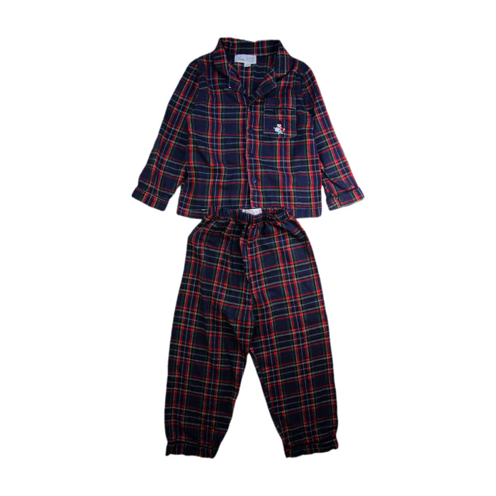 A Navy Pyjama Sets from Beau KID in size 5T for boy. (Front View)