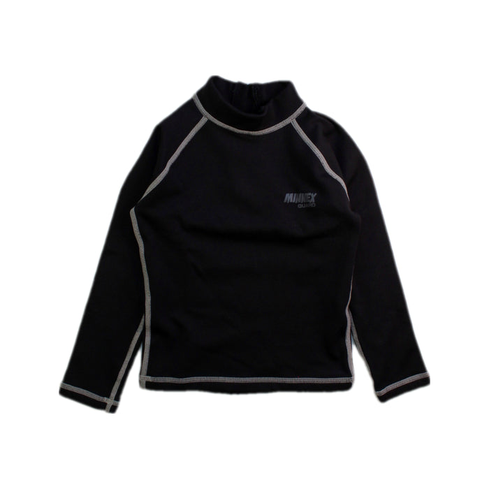 A Black Rash Guards from Minnex in size 4T for neutral. (Front View)