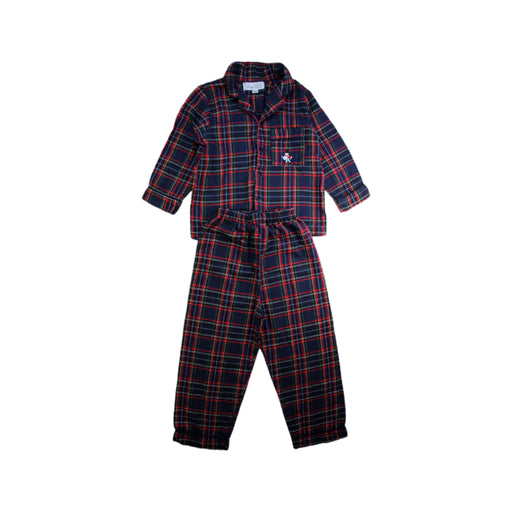 A Navy Pyjama Sets from Beau KID in size 6T for boy. (Front View)