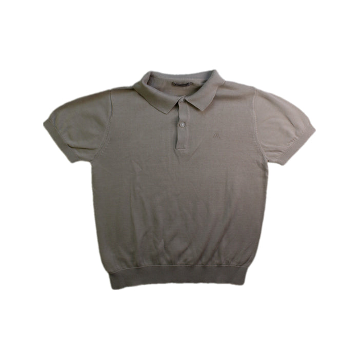 A Beige Short Sleeve Polos from Mayoral in size 7Y for boy. (Front View)