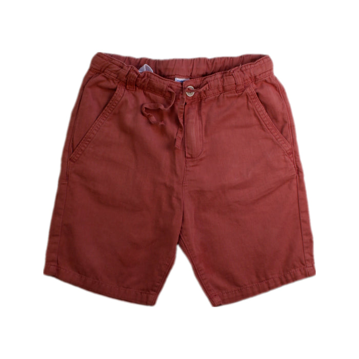 A Red Shorts from Mayoral in size 7Y for boy. (Front View)