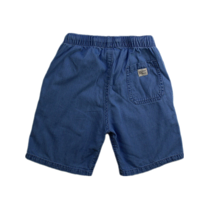 A Blue Shorts from Mayoral in size 5T for boy. (Back View)