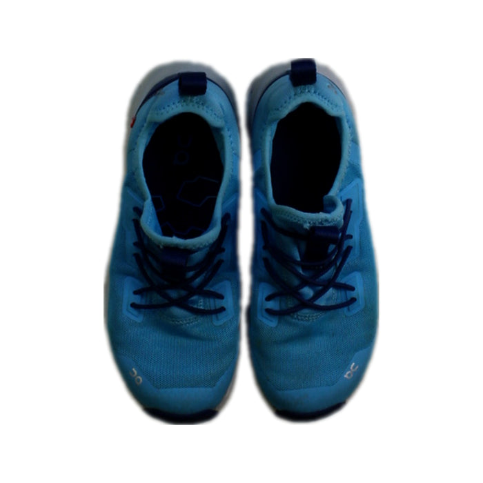 A Blue Sneakers from On in size 6T for boy. (Back View)