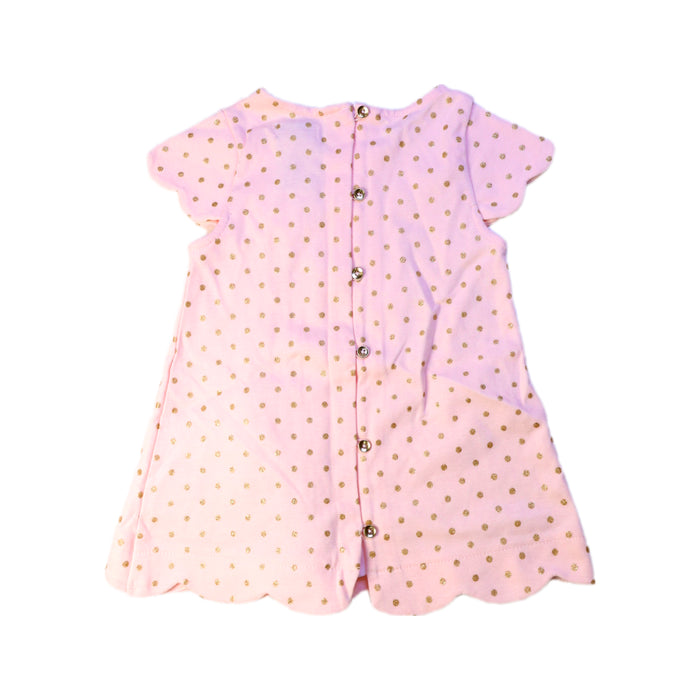 A Pink Short Sleeve Dresses from Tahari in size 2T for girl. (Back View)