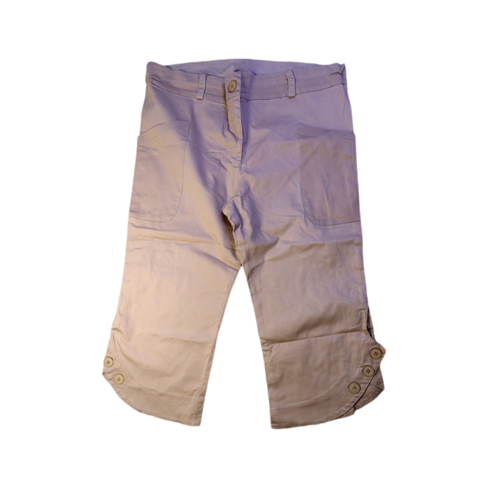 A Beige Casual Pants from Ripe in size Maternity-M for maternity. (Front View)