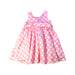 A Pink Sleeveless Dresses from Monsoon in size 6-12M for girl. (Back View)