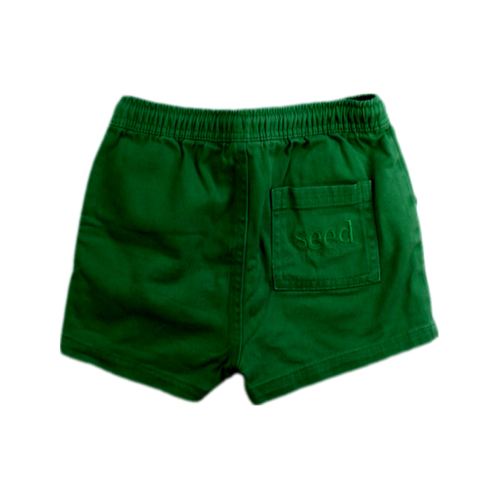 A Green Shorts from Seed in size 18-24M for boy. (Back View)