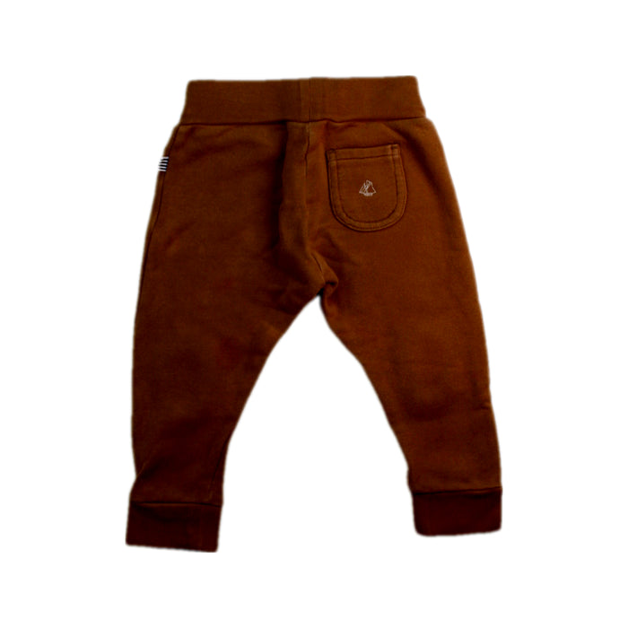 A Brown Sweatpants from Petit Bateau in size 12-18M for boy. (Back View)