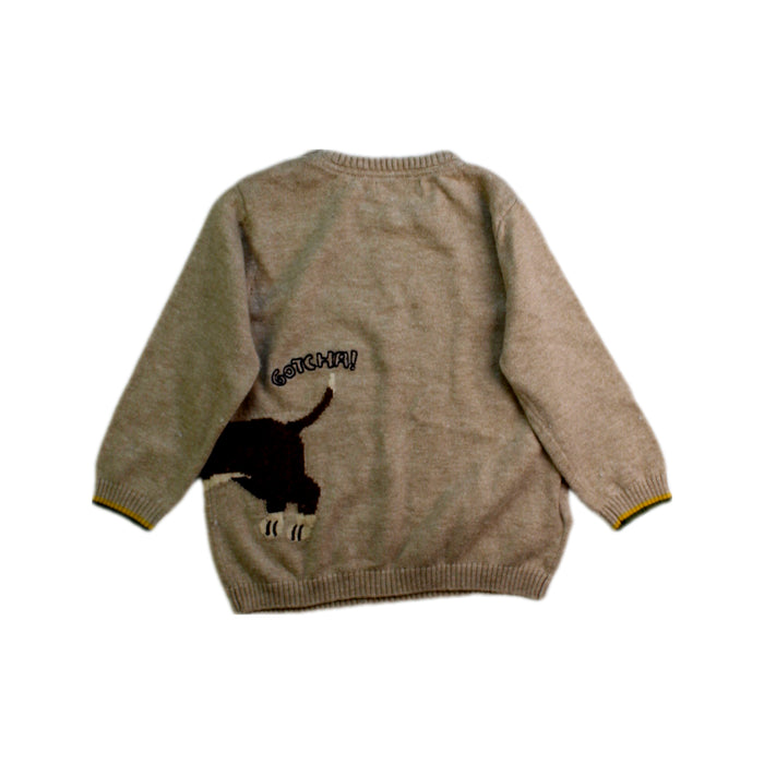 A Beige Knit Sweaters from Mayoral in size 6-12M for boy. (Back View)
