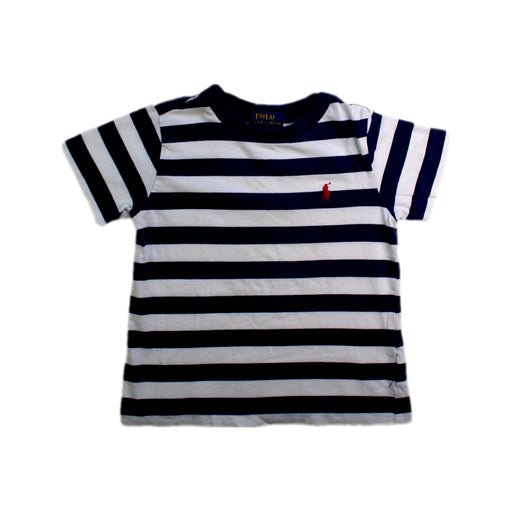 A White Short Sleeve T Shirts from Polo Ralph Lauren in size 2T for boy. (Front View)