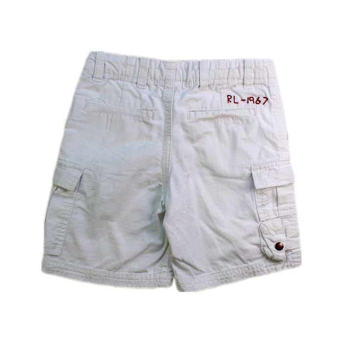 A White Shorts from Polo Ralph Lauren in size 4T for boy. (Back View)