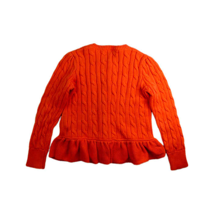 A Orange Cardigans from Polo Ralph Lauren in size 5T for girl. (Back View)