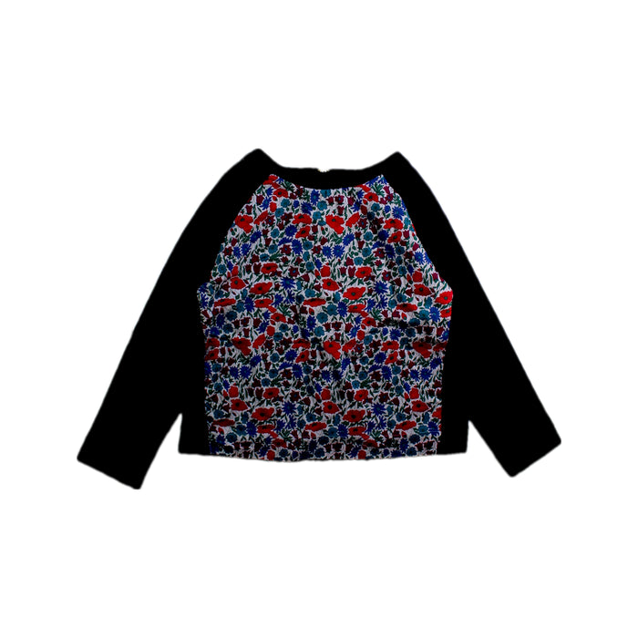 A Black Long Sleeve Tops from Jacadi in size 6T for girl. (Front View)