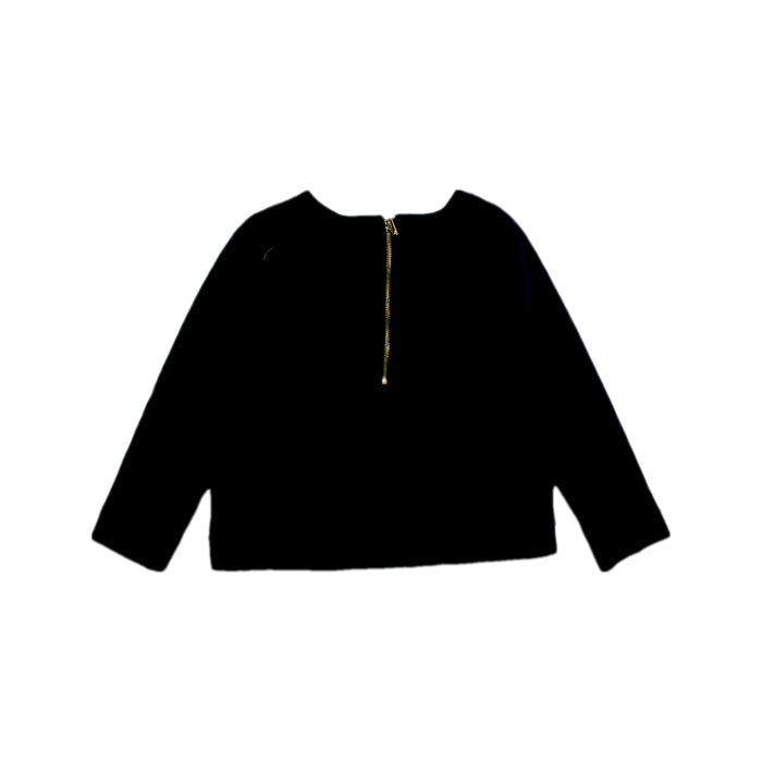 A Black Long Sleeve Tops from Jacadi in size 6T for girl. (Back View)