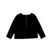 A Black Long Sleeve Tops from Jacadi in size 6T for girl. (Back View)