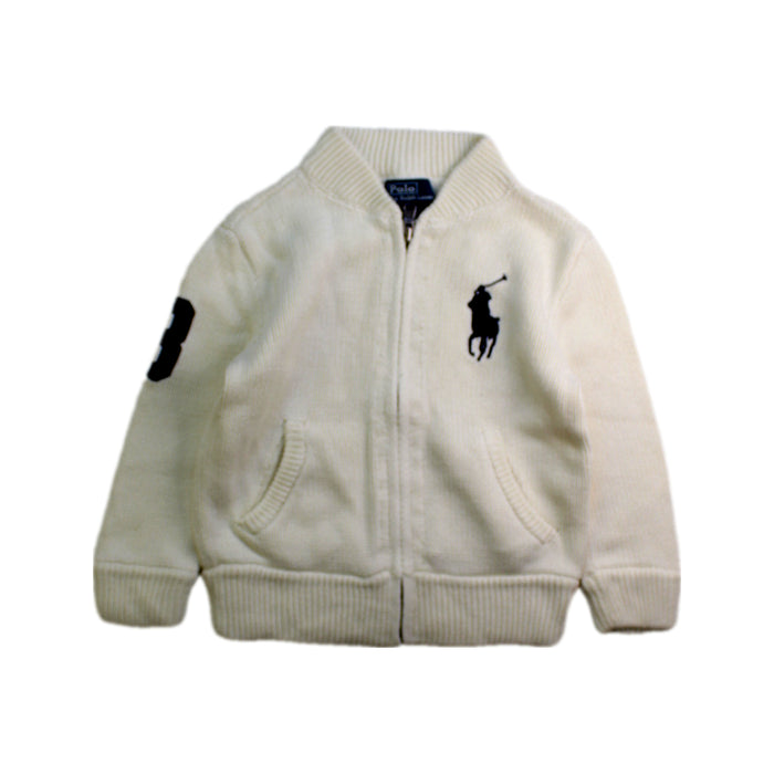 A Ivory Lightweight Jackets from Polo Ralph Lauren in size 2T for boy. (Front View)