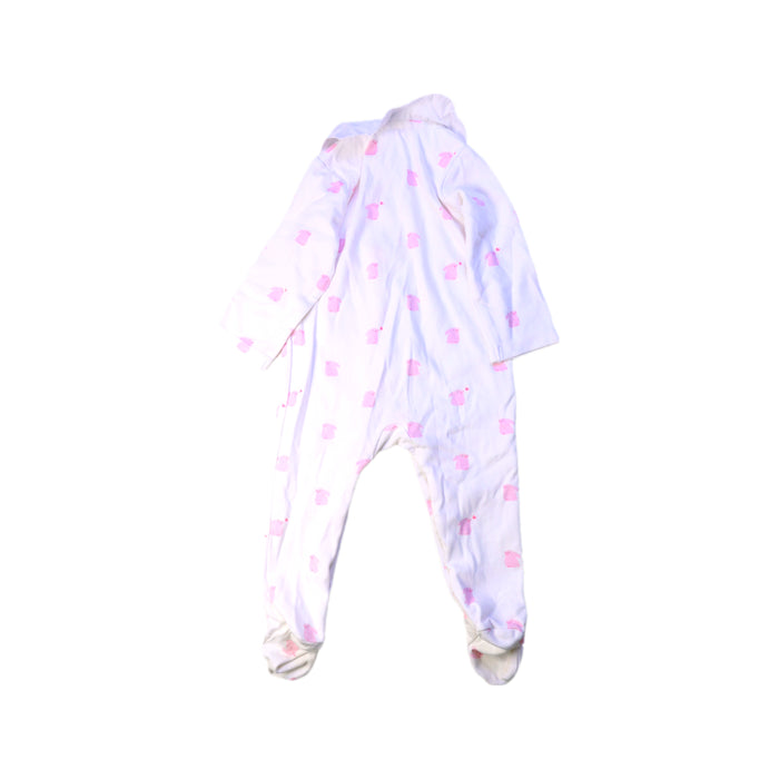 A Pink Onesies from Jacadi in size 6-12M for girl. (Back View)