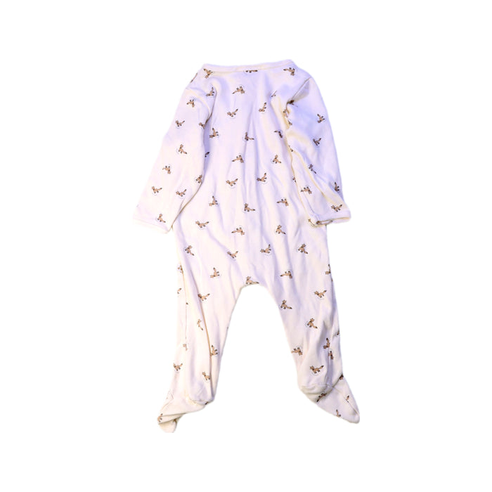 A White Onesies from Bonpoint in size 3-6M for girl. (Back View)
