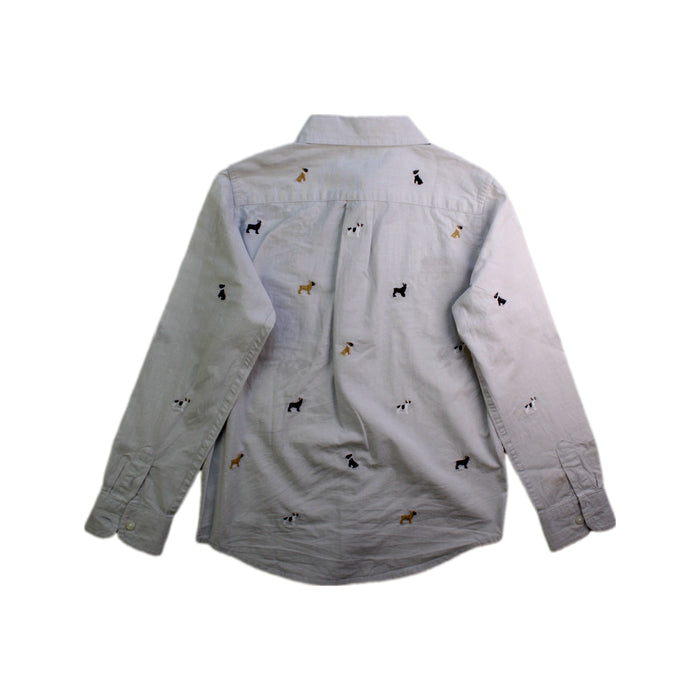 A White Long Sleeve Shirts from Janie & Jack in size 6T for boy. (Back View)