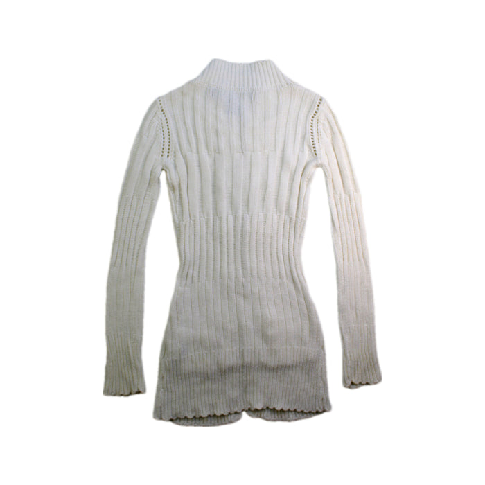 A White Cardigans from Shanghai Tang in size 2T for girl. (Back View)