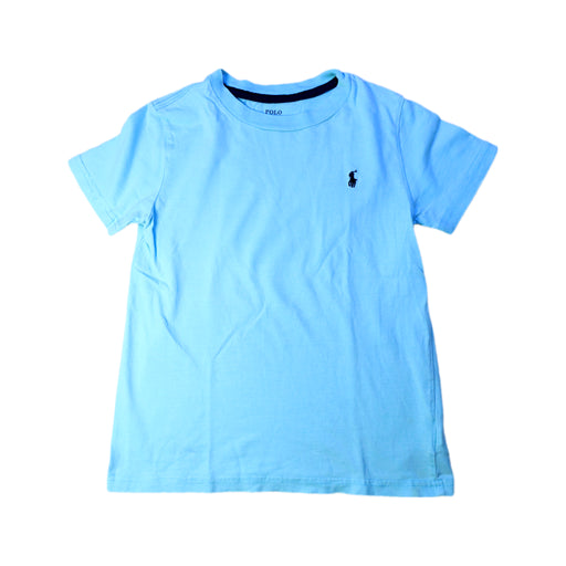 A Blue Short Sleeve T Shirts from Polo Ralph Lauren in size 6T for boy. (Front View)
