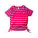 A Pink Short Sleeve Tops from Guess in size 8Y for girl. (Front View)
