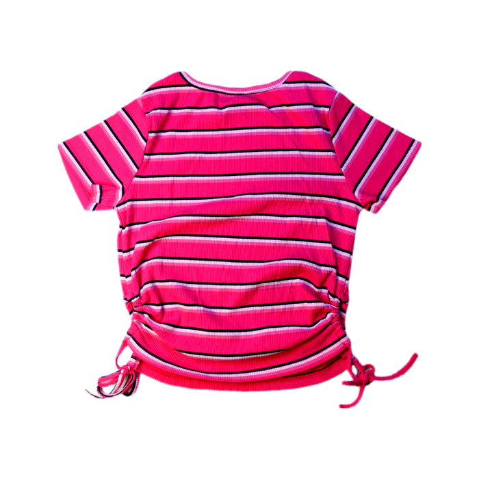 A Pink Short Sleeve Tops from Guess in size 8Y for girl. (Back View)
