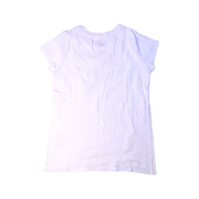 A White Short Sleeve T Shirts from Puma in size 6T for girl. (Back View)