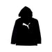 A Black Hooded Sweatshirts from Puma in size 6T for boy. (Front View)