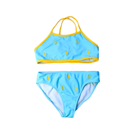 A Blue Bikinis from Polo Ralph Lauren in size 6T for girl. (Front View)