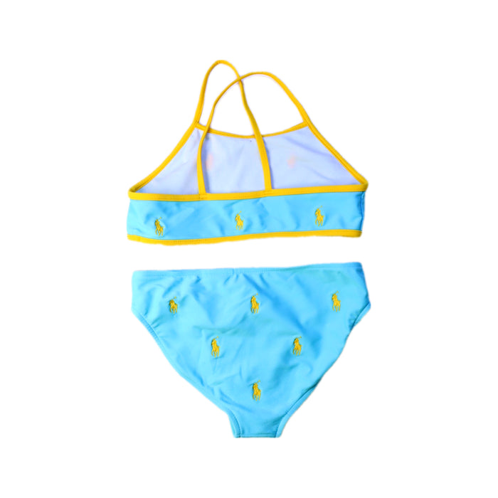 A Blue Bikinis from Polo Ralph Lauren in size 6T for girl. (Back View)