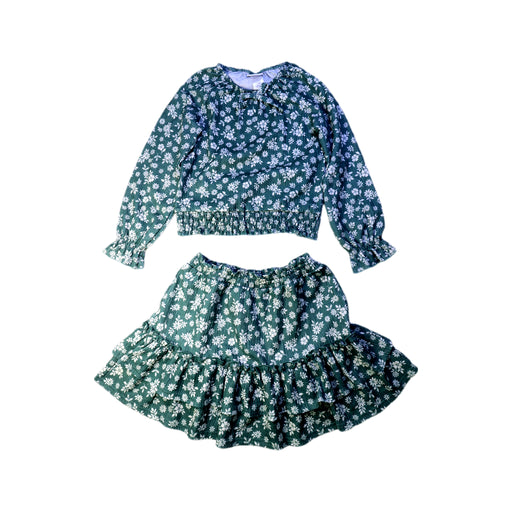 A Green Skirt Sets from Nicole Miller in size 7Y for girl. (Front View)