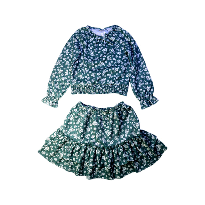 A Green Skirt Sets from Nicole Miller in size 7Y for girl. (Front View)