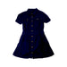 A Navy Short Sleeve Dresses from Polo Ralph Lauren in size 6T for girl. (Front View)