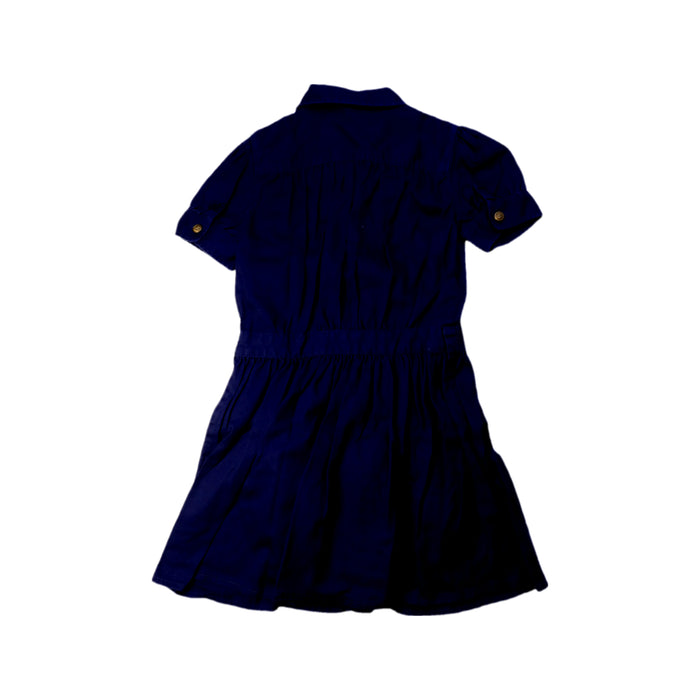 A Navy Short Sleeve Dresses from Polo Ralph Lauren in size 6T for girl. (Back View)