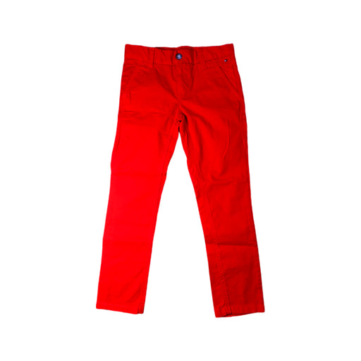 A Red Casual Pants from Tommy Hilfiger in size 6T for boy. (Front View)
