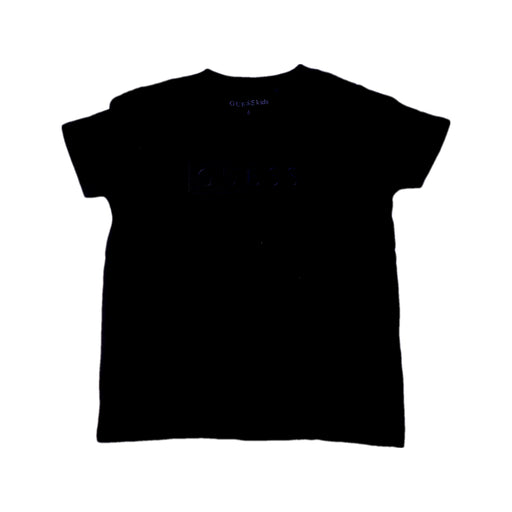 A Black Short Sleeve T Shirts from Guess in size 6T for boy. (Front View)