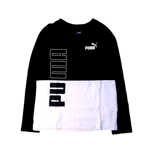 A Black Long Sleeve T Shirts from Puma in size 5T for boy. (Front View)