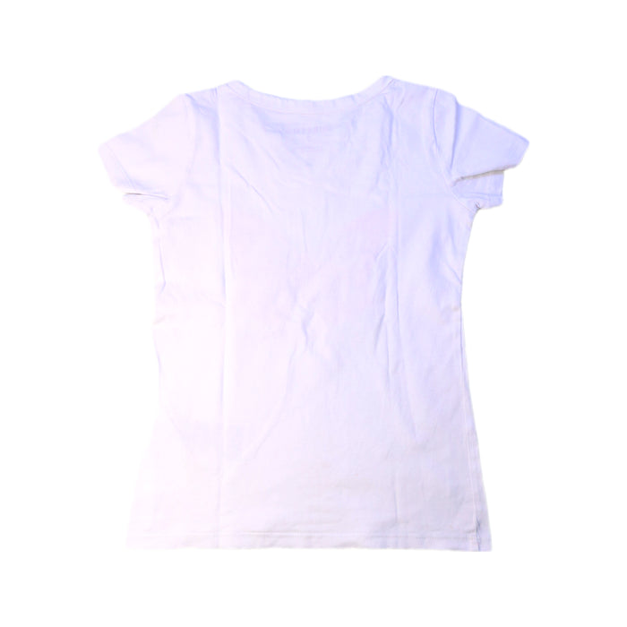 A White Short Sleeve T Shirts from Guess in size 7Y for girl. (Back View)