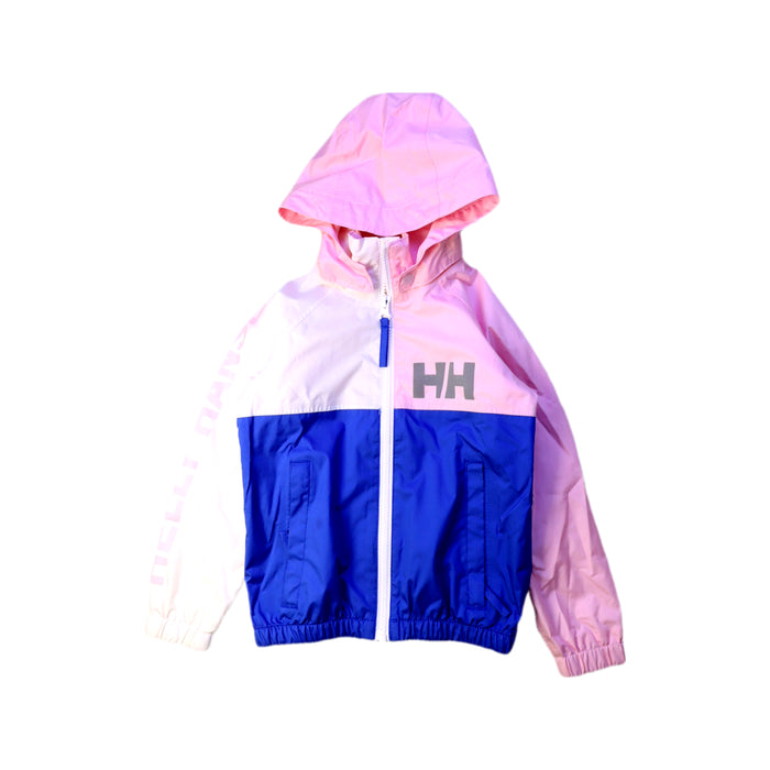 A Pink Rain Jackets from Helly Hansen in size 4T for girl. (Front View)