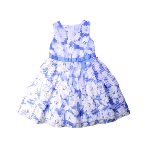 A Blue Sleeveless Dresses from RJR.John Rocha in size 5T for girl. (Front View)