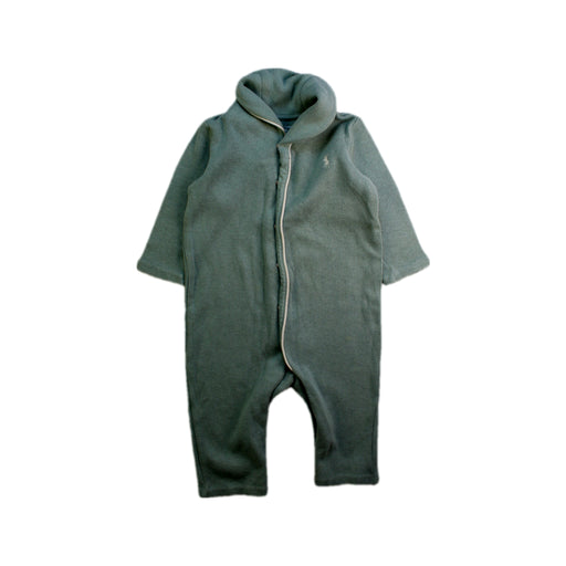 A Green Long Sleeve Jumpsuits from Ralph Lauren in size 3-6M for boy. (Front View)