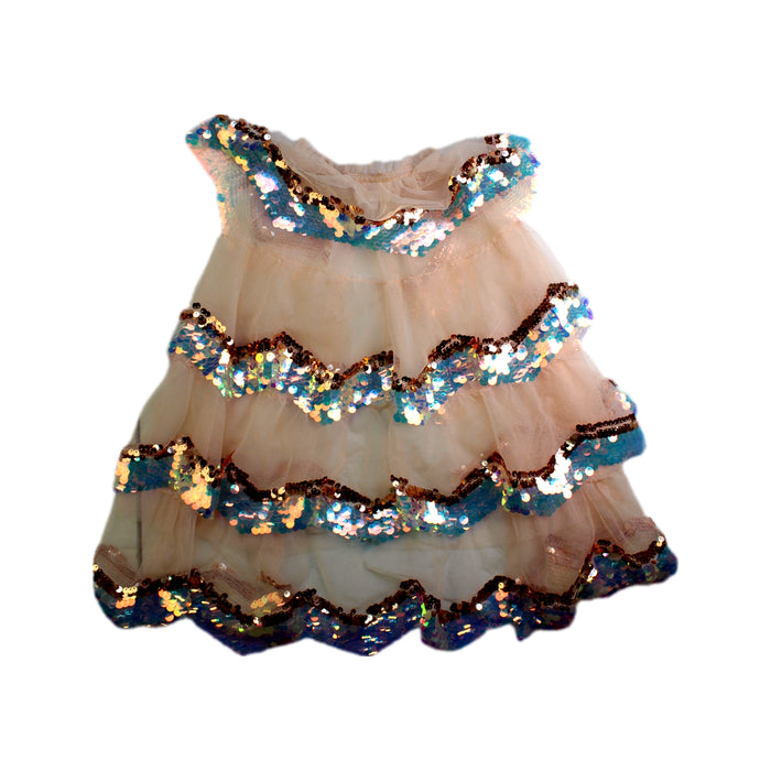 A Multicolour Capes & Ponchos from Seed in size 4T for girl. (Back View)