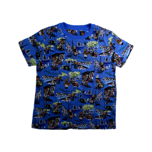 A Blue Short Sleeve T Shirts from Polo Ralph Lauren in size 6T for boy. (Front View)
