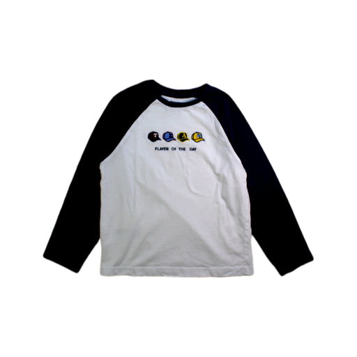 A White Long Sleeve T Shirts from Mayoral in size 6T for boy. (Front View)
