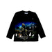 A Black Long Sleeve T Shirts from Molo in size 8Y for boy. (Front View)
